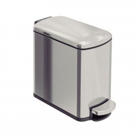 Lixeira Tipo D Slim em Ao Inox com Acabamento Acetinado 6 L Tramontina 