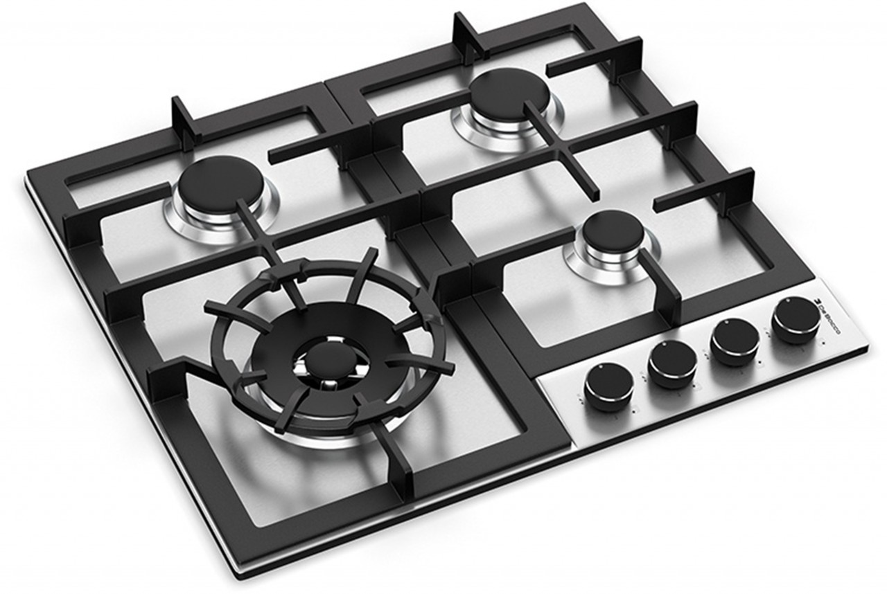 Cooktop Inox 4 Bocas 60cm Zurique 20.07.41206 Debacco Click Inox