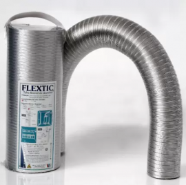 Tubo Alumínio Flextic Ø126mm 0,37-1,5mts Wdb