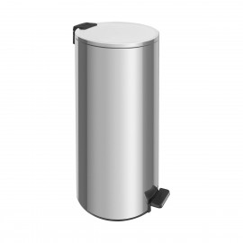 Lixeira com Pedal Loop em Ao Inox com Acabamento Polido e Balde Interno 30 L Tramontina 
