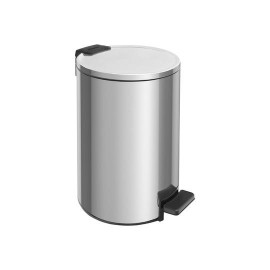 Lixeira com Pedal Loop em Ao Inox com Acabamento Polido e Balde Interno 12 L Tramontina 