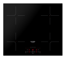 Cooktop de Induo 4 Bocas Vidro Preto 220V Supreme Dako