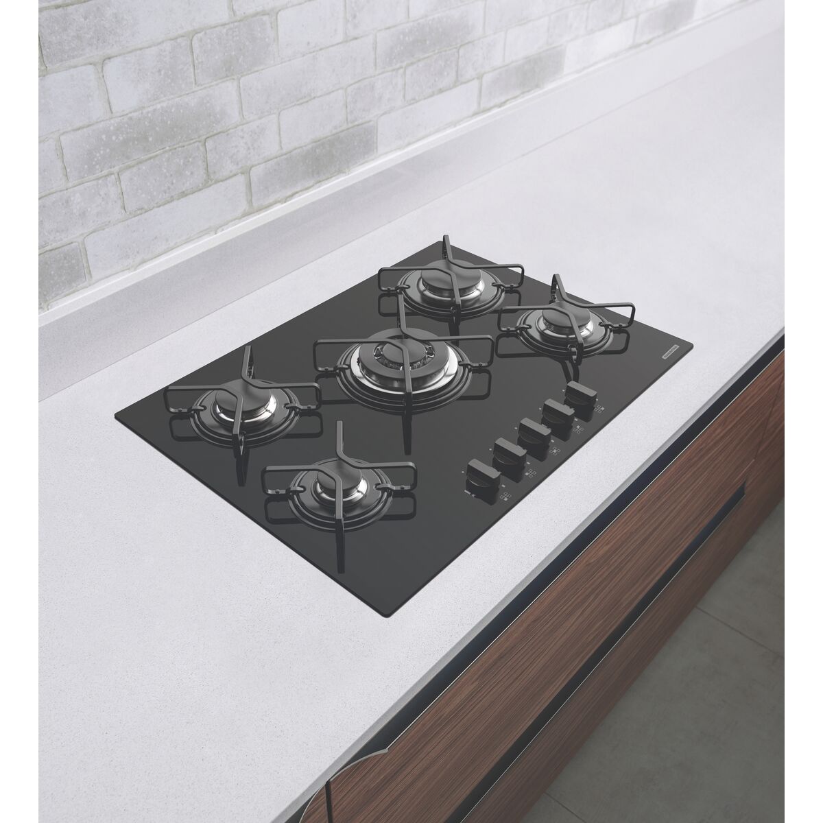 Cooktop Glass Preto 5gg Tri70 94708/201 Tramontina Click Inox