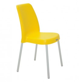 Cadeira Vanda Pernas Alumínio Amarelo 92053/900 Tramontina