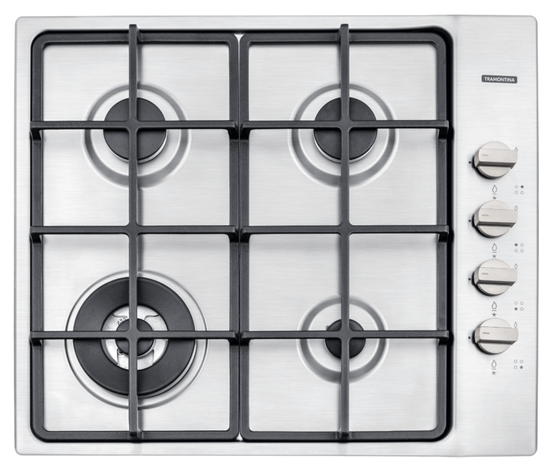 Cooktop Inox 4GX TRI60 HE Safestop 94701/214 Tramontina - Click Inox
