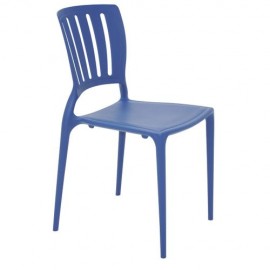 Cadeira Sofia Encosto Vazado Vertical Azul 92035/030 Tramontina